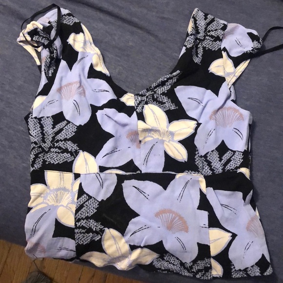 Violet black and white free people top - Picture 2 of 3